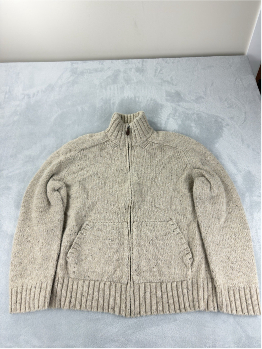 Polo Ralph Lauren Men's Size XXL Full Zip Knit Cardigan Sweater Wool Mix Jacket